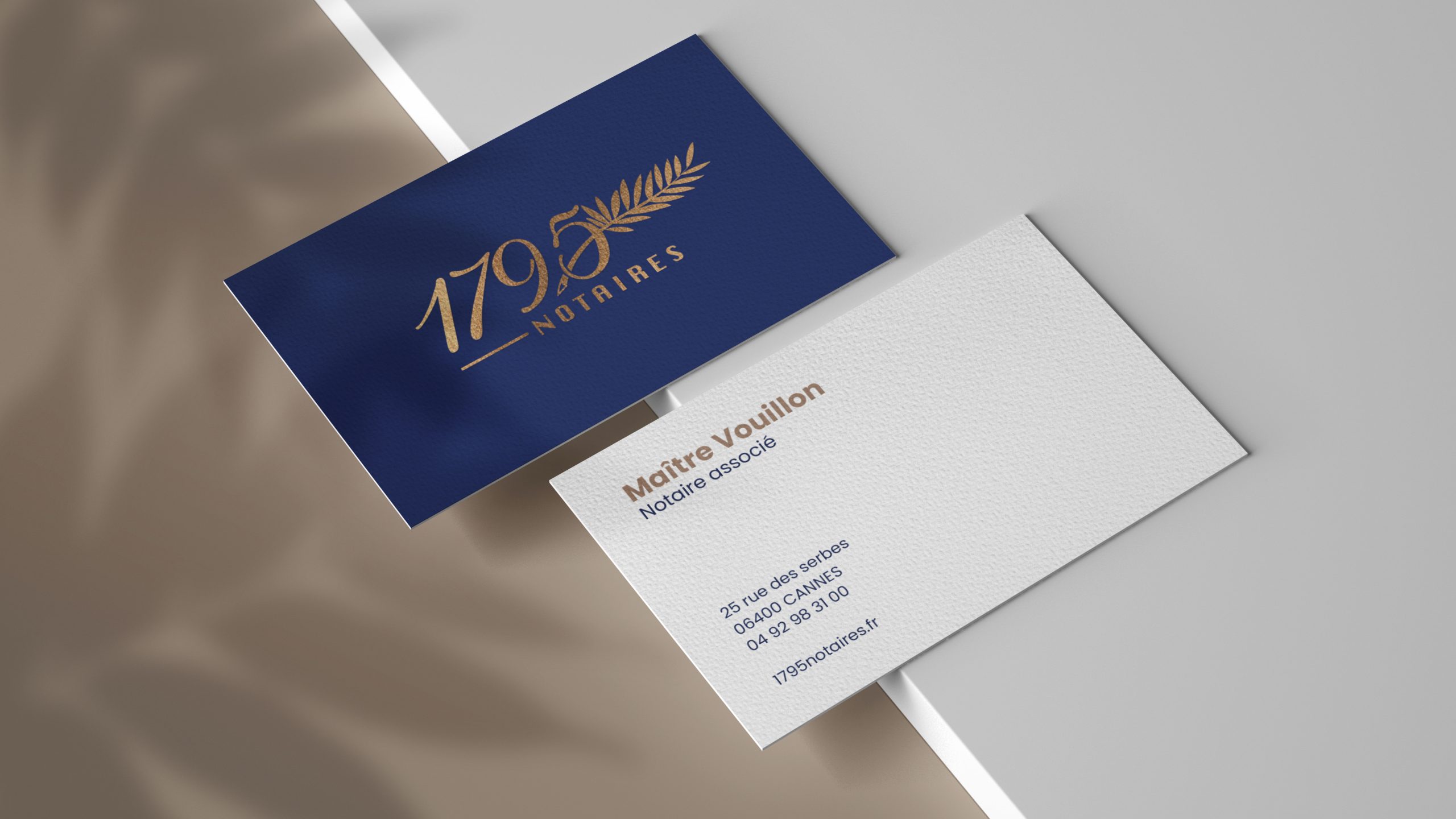 Charte graphique 1795 Notaires création logo office notarial