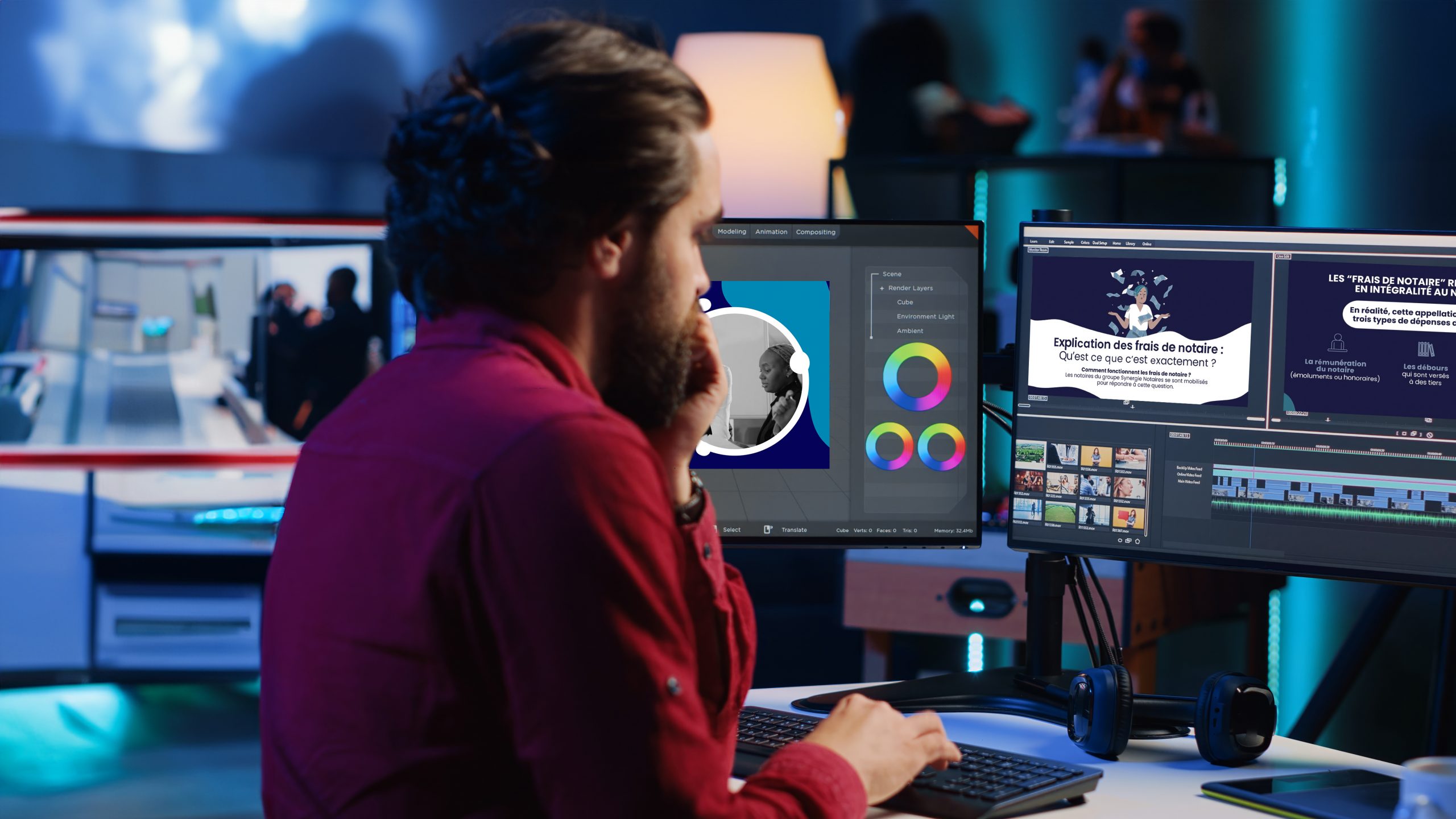 studio graphique création de vidéos pédagogique personnalisées office notarial montage