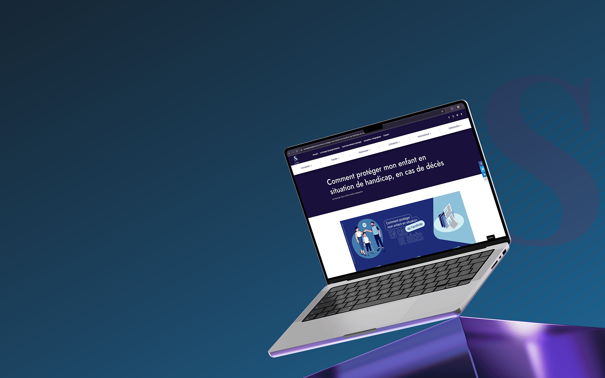 Cas client synergie notaires groupement vidéos personnalisées Pixel-Not